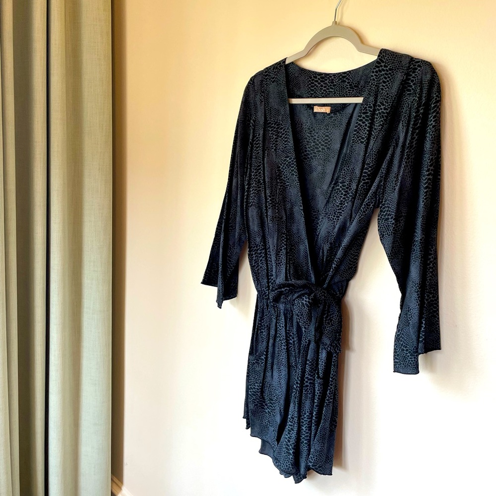 Dressy Snake Print Jumpsuit - Size Small